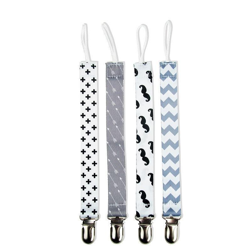 4PCS/SET Infant Pacifier Clips Holder Clip Nursing Teether Clip Nipple Holder Baby Pacifier Clip Soother Holder for Pacifier for Kids and Baby - BIG FRENCHIES
