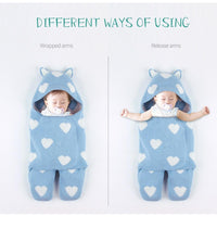 Baby Sleeping Bags Envelope Winter Warm Knitted Sleep sacks for Newborn Infant Stroller Bed Swaddle. - BIG FRENCHIES