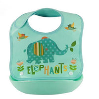Waterproof Silicone Bib Feeding Food Catcher Baby Newborn Cartoon Aprons Adjustable Baby Bibs For Kids - BIG FRENCHIES