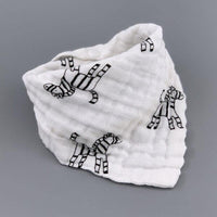 Modern 5PCS/Pack Cotton Baby Bibs 4 Lyers Girls Boys Triangle Feeding Burp Cloth Collar Scarf For Feeding - BIG FRENCHIES