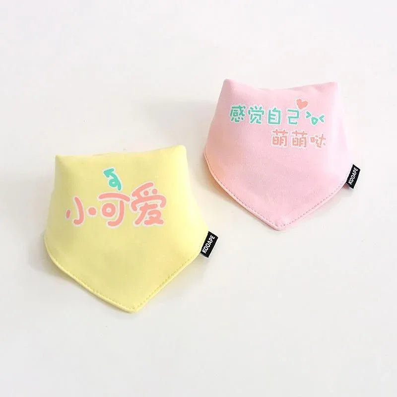 2 Pcs Baby Bibs Bandana Cotton Double Layers Drool Bib For Boys And Girls Triangle Bibs Infant Towel - BIG FRENCHIES