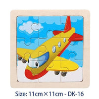 38 Style Cartoon Wooden Puzzle Children Animal/ Vehicle Toy For 2-6 Year Baby Early Educational Toys for Kids - BIG FRENCHIES