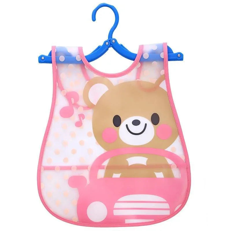 Fashion Printed Adjustable Animal Plastic Waterproof Lunch Feeding Bibs Feeding Cloth for Children In Modern Design - BIG FRENCHIES