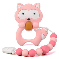 Baby Teething Lovely Koala Owl Horse Cookies Baby Teether Molar Toy Gift Raccoon Food Grade Silicone Beads For Kids and Baby - BIG FRENCHIES