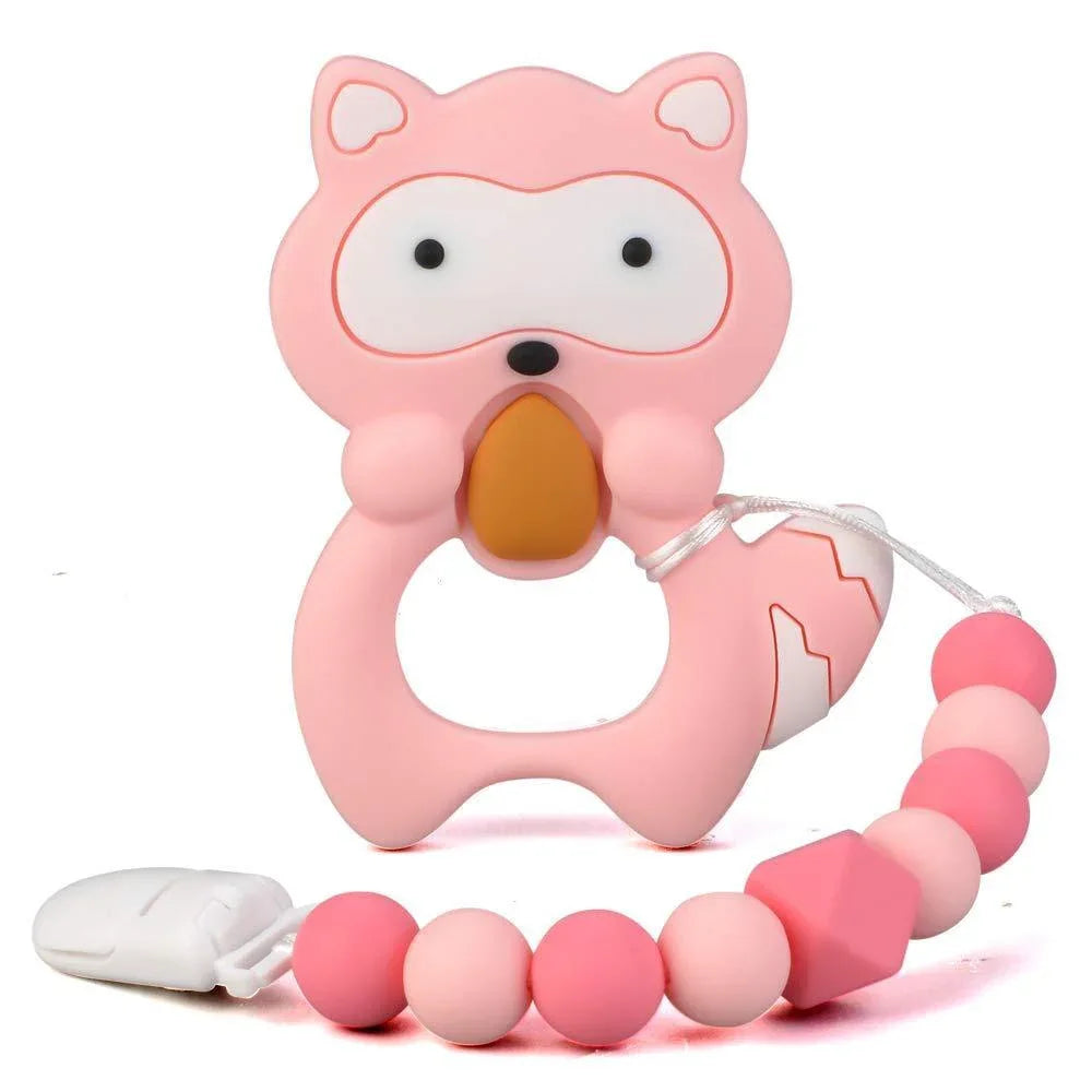 Baby Teething Lovely Koala Owl Horse Cookies Baby Teether Molar Toy Gift Raccoon Food Grade Silicone Beads For Kids and Baby - BIG FRENCHIES