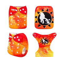 ModernLuxury Printed Baby Cloth Diaper Reusable Cloth Nappy Snap Adjustable Pocket Diaper Nappies For Baby Kids - BIG FRENCHIES