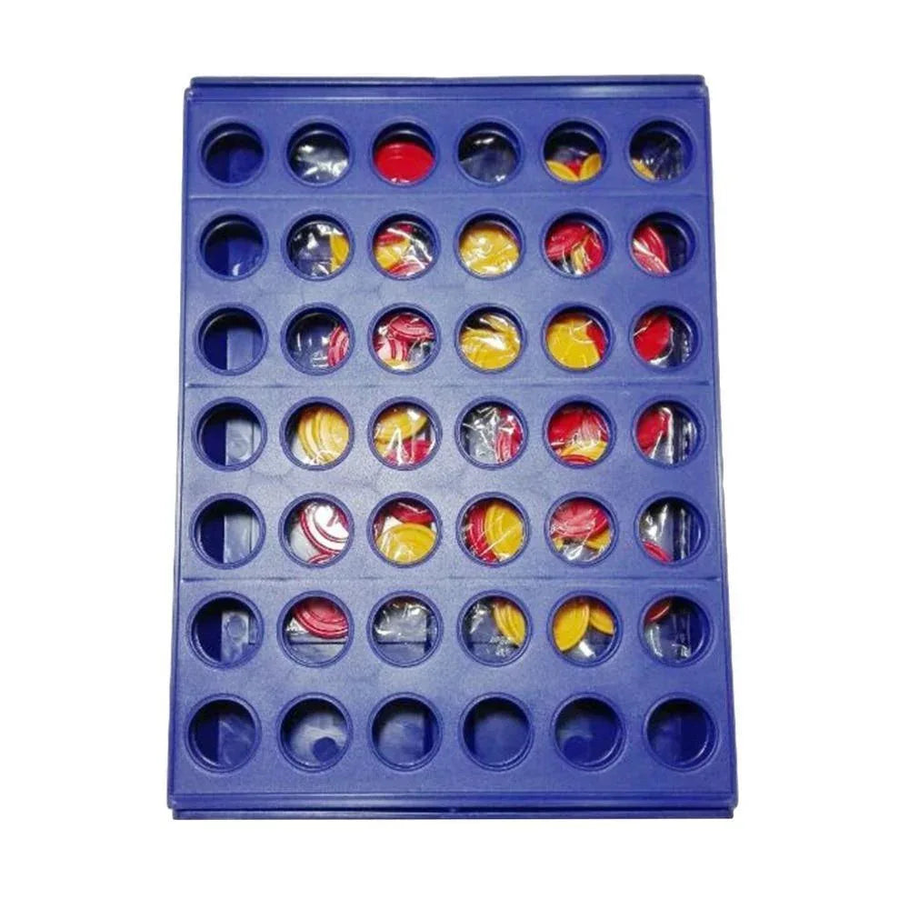 1 Set Connect 4 In A Line Board Game Foldable Children's Educational Toys for Kid Sports Entertainment Gifts For Kids Birthday - BIG FRENCHIES
