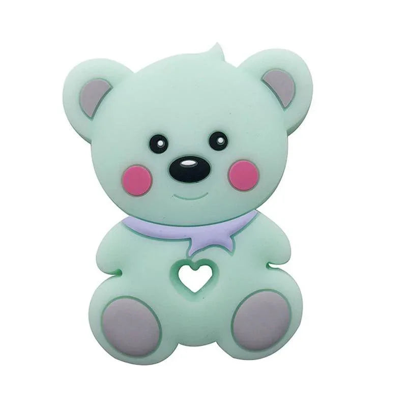 Food Grade Silicone Teethers Animal Fox Koala Teether Baby Silicone Chew Charms Kids Teething Gift Toddler Toys - BIG FRENCHIES