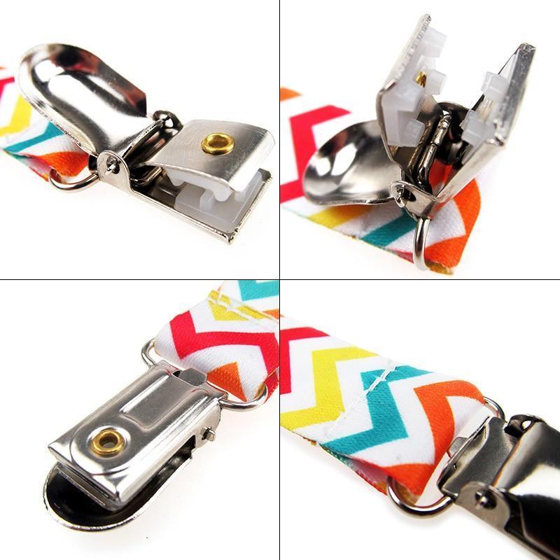4PCS/SET Infant Pacifier Clips Holder Clip Nursing Teether Clip Nipple Holder Baby Pacifier Clip Soother Holder for Pacifier for Kids and Baby - BIG FRENCHIES