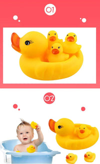 Baby Shower Bath Toys Little Duck Set Baby Kids Toy Storage Mesh Toy Bag Net Bathroom Organizer Toys For Kids - BIG FRENCHIES