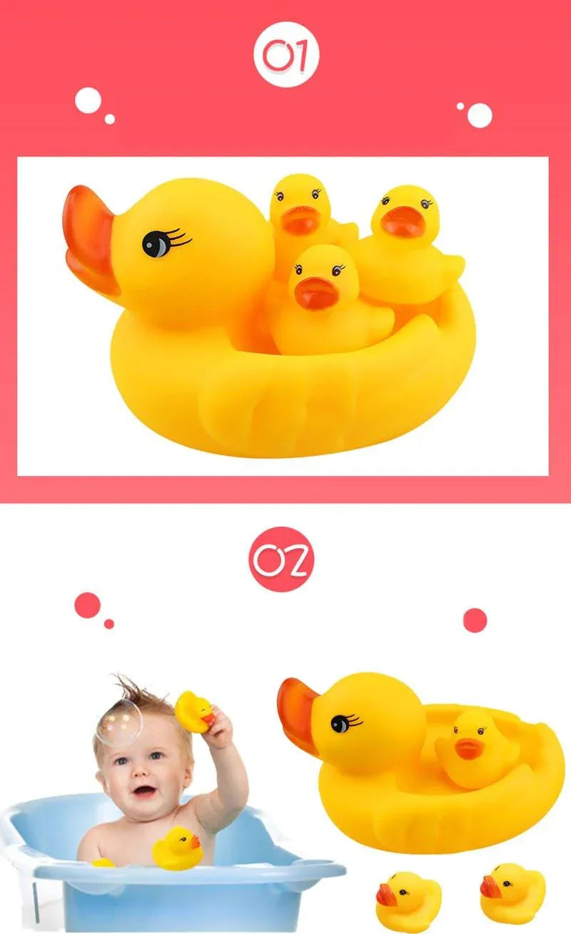 Baby Shower Bath Toys Little Duck Set Baby Kids Toy Storage Mesh Toy Bag Net Bathroom Organizer Toys For Kids - BIG FRENCHIES