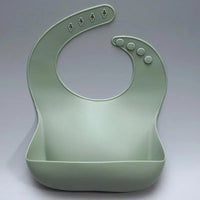 Newborns Solid Silicone Baby Feeding Bibs Burp Cloths Fashionable Breastplate Baby Stuff For Kids - BIG FRENCHIES