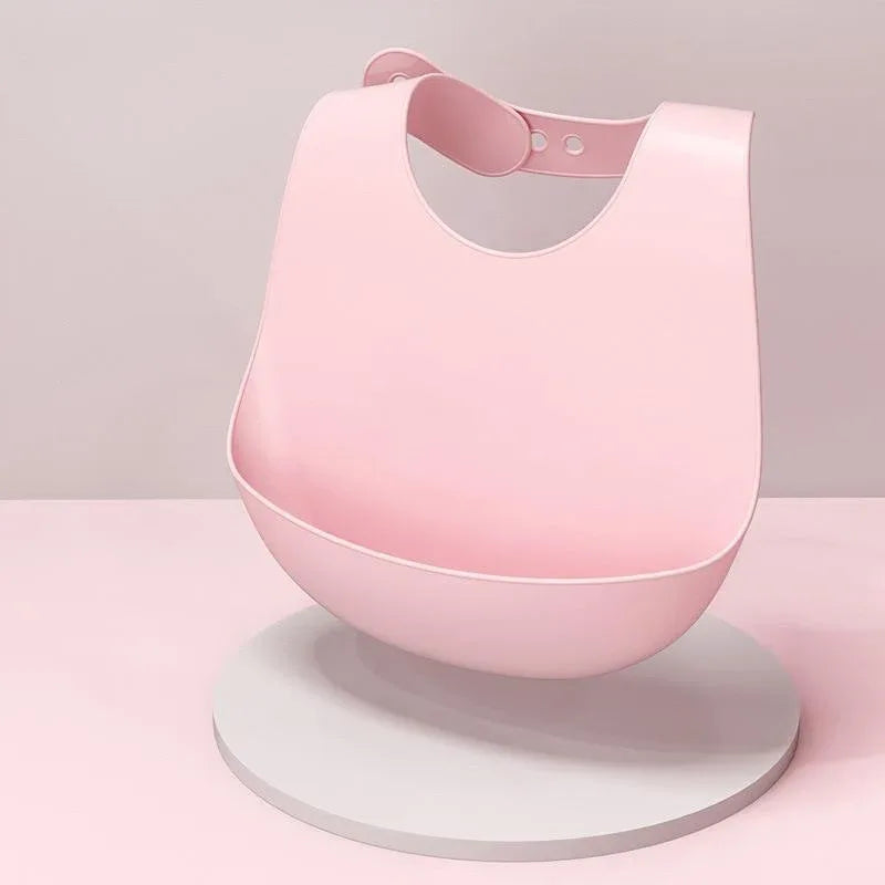 Trend NEW Baby Adjustable Picture Waterproof Saliva Dripping Soft Silicone Bibs For Girls and Boys Kids - BIG FRENCHIES