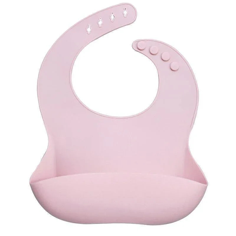 Newborns Solid Silicone Baby Feeding Bibs Burp Cloths Fashionable Breastplate Baby Stuff For Kids - BIG FRENCHIES