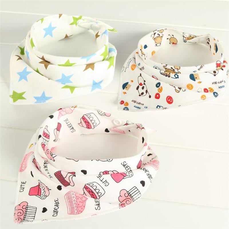 Baby Bibs Triangle Cotton Cartoon Child Bandana Dribble Bibs Newborn Slabber Absorbent Cloth For Baby and Kids - BIG FRENCHIES