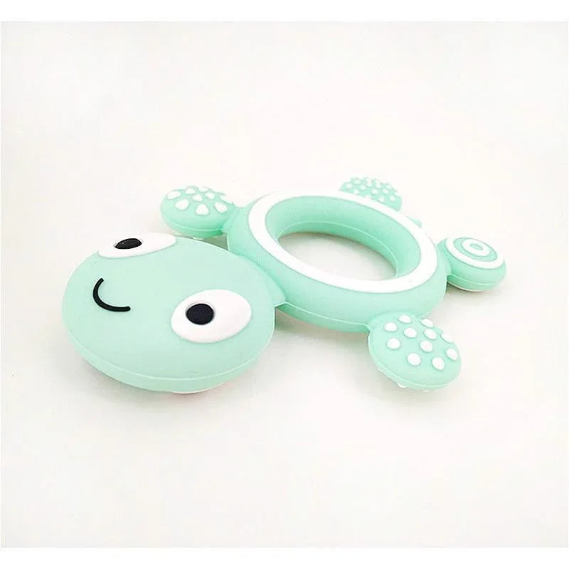 Baby Silicone Teethers Food Cute Turtle Tiny Teething Baby Shower Gifts Cartoon Animals Teether - BIG FRENCHIES