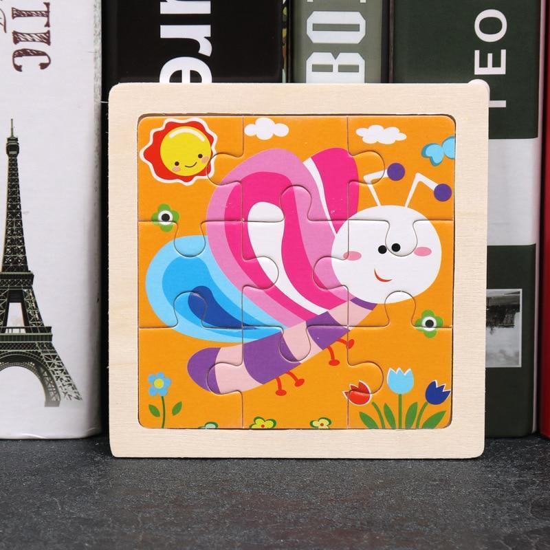 Wood Puzzles Children Adults Vehicle Puzzles Wooden Toys Learning Education Environmental Assemble Toy Educational Games For Baby and Kids - BIG FRENCHIES