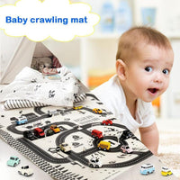 Baby Playing Mat Kids Boys Crawling Carpet Cute Cartoon Traffic Park Map Mat Toys for Children In Modern New City Design - BIG FRENCHIES