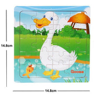 38 Style Cartoon Wooden Puzzle Children Animal/ Vehicle Toy For 2-6 Year Baby Early Educational Toys for Kids - BIG FRENCHIES