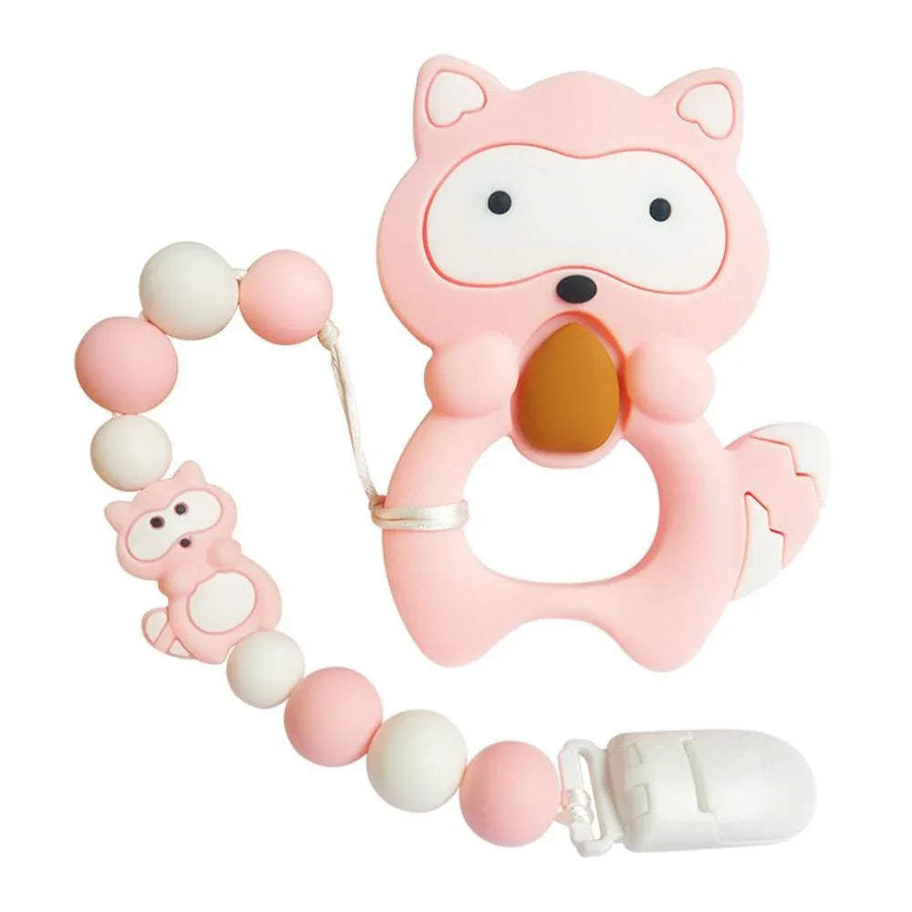 Baby Teething Lovely Koala Owl Horse Cookies Baby Teether Molar Toy Gift Raccoon Food Grade Silicone Beads For Kids and Baby - BIG FRENCHIES