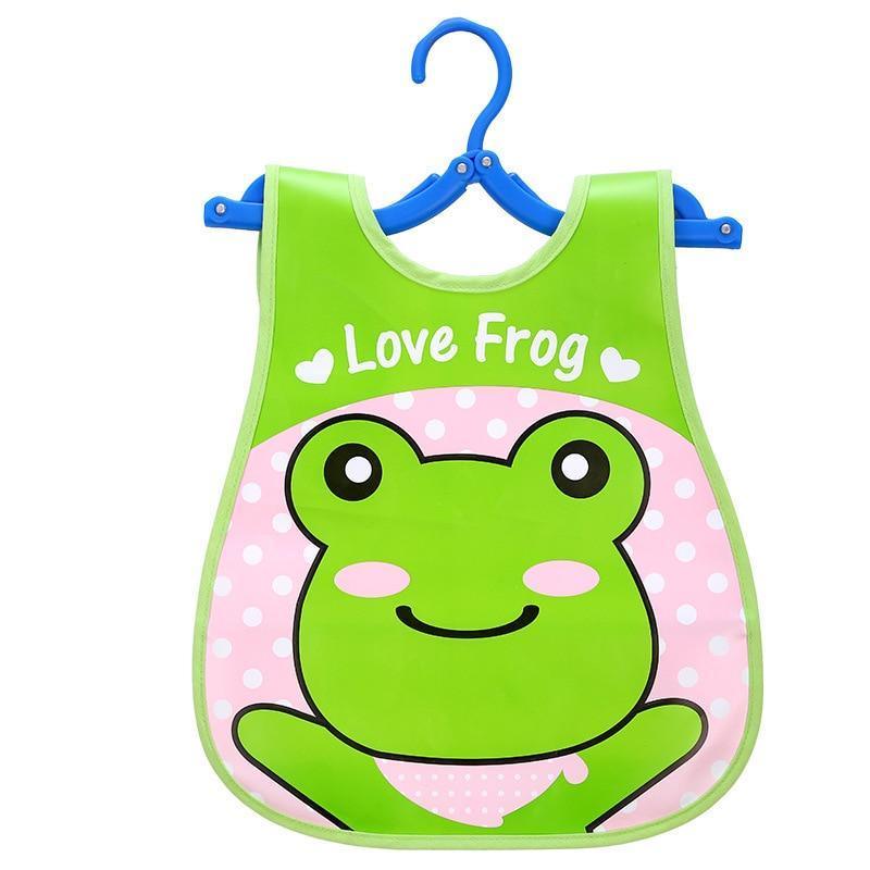 Fashion Printed Adjustable Animal Plastic Waterproof Lunch Feeding Bibs Feeding Cloth for Children In Modern Design - BIG FRENCHIES