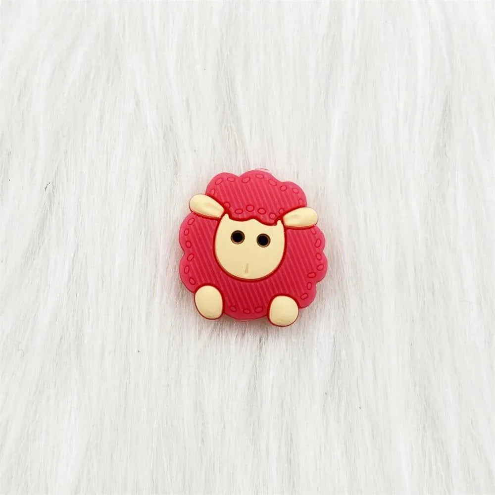 5pcs Animals Cartoon Silicone Teething Sheep For Children Newborn Baby Teether For Teeth - BIG FRENCHIES