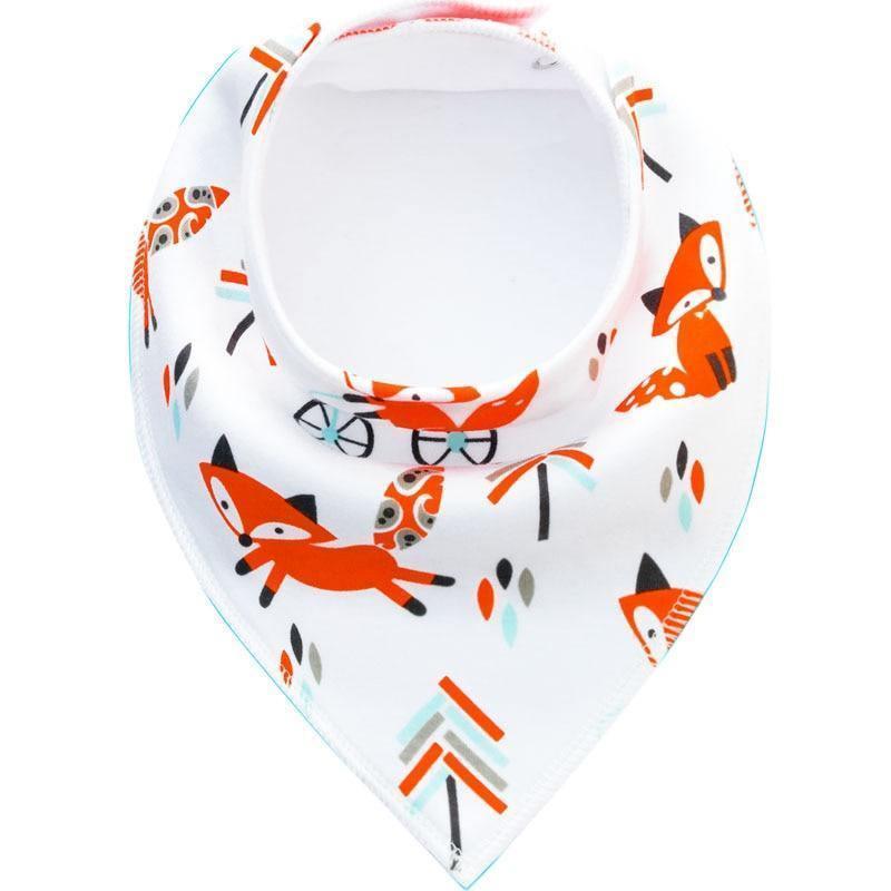 Baby Bibs Triangle scarf Cotton Cartoon Child Bandana Bib Dribble Bibs Newborn BIb for Kids - BIG FRENCHIES