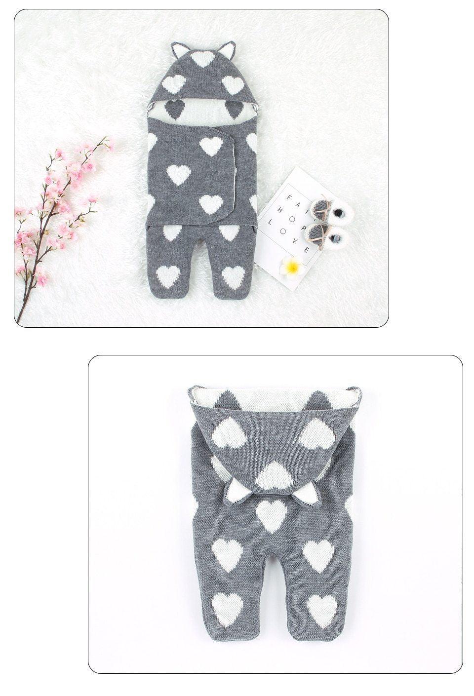 Baby Sleeping Bags Envelope Winter Warm Knitted Sleep sacks for Newborn Infant Stroller Bed Swaddle. - BIG FRENCHIES