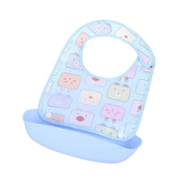 Baby Bibs Waterproof Silicone Feeding Saliva Towel Newborn Cartoon Aprons Baby Bibs Detachable For Kids - BIG FRENCHIES