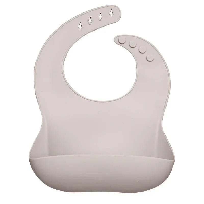 Newborns Solid Silicone Baby Feeding Bibs Burp Cloths Fashionable Breastplate Baby Stuff For Kids - BIG FRENCHIES