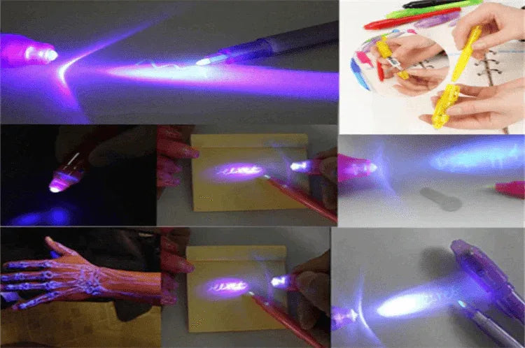 A3 A4 A5 Kids Luminous Drawing Board with Light-Fun Magic Sketchpad Draw Tablet Fluorescent Pen Russian English Light Up Toys - BIG FRENCHIES