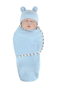 Newborn Wrapping Swaddle Baby Envelop Wrap Blanket Baby Hat Sleeping Bag Set Sleep Bag - BIG FRENCHIES