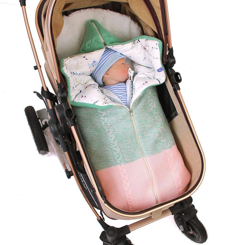 Newborn Infant Baby Knit sleep bag Stroller envelope Blanket Winter Warm Swaddle Wrap Sleeping Bags - BIG FRENCHIES