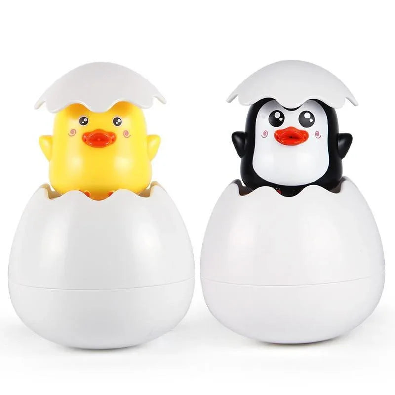 Modern Cartoon Duck Baby Water Toys Bath Toys Children Bathroom Sprinkler Toys Penguin Clockwork For Kids - BIG FRENCHIES