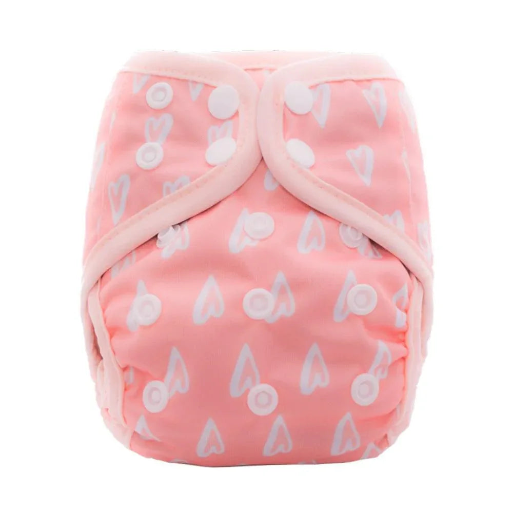Newborn Pocket Diaper Cloth Diapers Bamboo Charcoal Inner Waterproof PUL Outer Double Gussets Nappies for Baby - BIG FRENCHIES