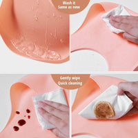 Newborns Solid Silicone Baby Feeding Bibs Burp Cloths Fashionable Breastplate Baby Stuff For Kids - BIG FRENCHIES