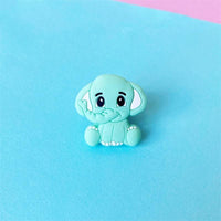 2pc Silicone Elephant Teether Baby Silicone Chew Charms Baby Teething Gift Toddler Toys Unique Design - BIG FRENCHIES