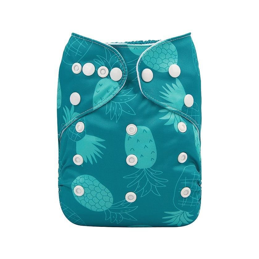 Baby One Size Fits All Reusable Baby Cloth Diaper with Microfiber Insert Diaper For Baby Boys and Baby Girls In Modern New Printed Design - BIG FRENCHIES