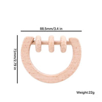 Modern Wooden Rattle Beech Bear Hand Teething Wooden Ring Baby Rattles Play Educational Toys For Kids - BIG FRENCHIES