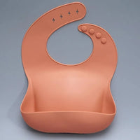 Newborns Solid Silicone Baby Feeding Bibs Burp Cloths Fashionable Breastplate Baby Stuff For Kids - BIG FRENCHIES
