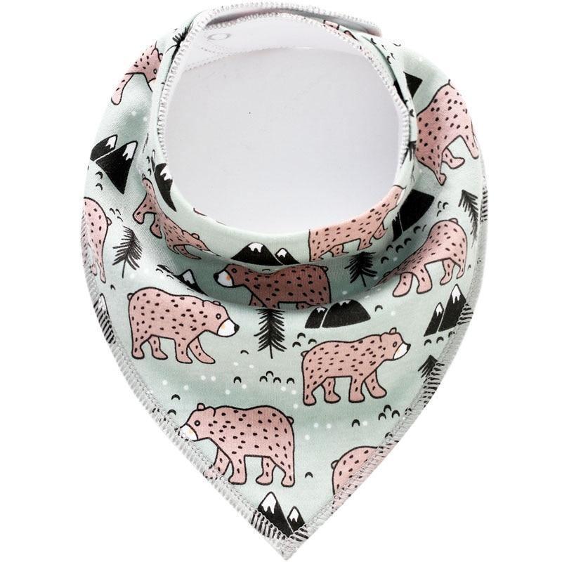 Baby Bibs Triangle scarf Cotton Cartoon Child Bandana Bib Dribble Bibs Newborn BIb for Kids - BIG FRENCHIES