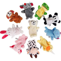 10pcs Cartoon Plush Toys Boy Girl Finger Puppet Cartoon Animal Child Cute Finger Puppet Dolls Telling Stories To The Baby and Kids - BIG FRENCHIES