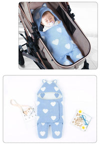 Baby Sleeping Bags Envelope Winter Warm Knitted Sleep sacks for Newborn Infant Stroller Bed Swaddle. - BIG FRENCHIES