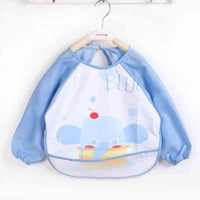 Cute Cartoon Print Baby Waterproof Long Sleeve Apron Children Feeding Smock Bib Baby Accessories - BIG FRENCHIES