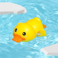 Bathroom Bath Shower Baby Clockwork Swimming Play Water Cute Little Yellow Duck Bathing Bathtub Toys For Kids - BIG FRENCHIES