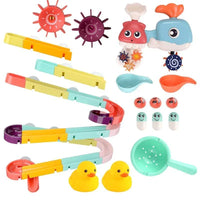 Bath Toys Suction Cup Marble Race Orbits Track Kids Bathroom Bathtub Play Water Toy Shower Games For Kids - BIG FRENCHIES