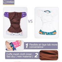 Eco-friendly Diaper Adjustable Reusable Coffee Fiber Diaper Pocket Fit Baby Nappies Pants Waterproof Nappies for Baby and Kids In Modern Design - BIG FRENCHIES