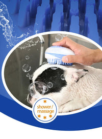 2-in-1 Pet Bath Brush – Soft Silicone Dog Cat Grooming & Massage Comb - BIG FRENCHIES