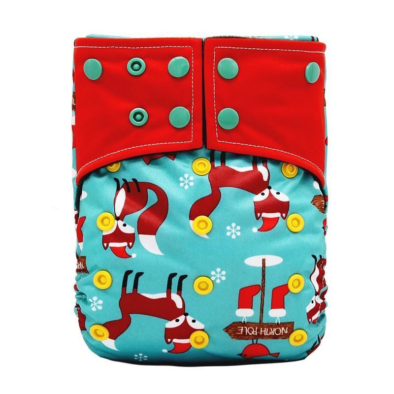 Baby Cloth Diaper Reusable Adjustable Pocket Nappy Cover Fit All Diaper Reusable Nappies Cotton In Modern Trend Printed Design For Unlimited Uses - BIG FRENCHIES