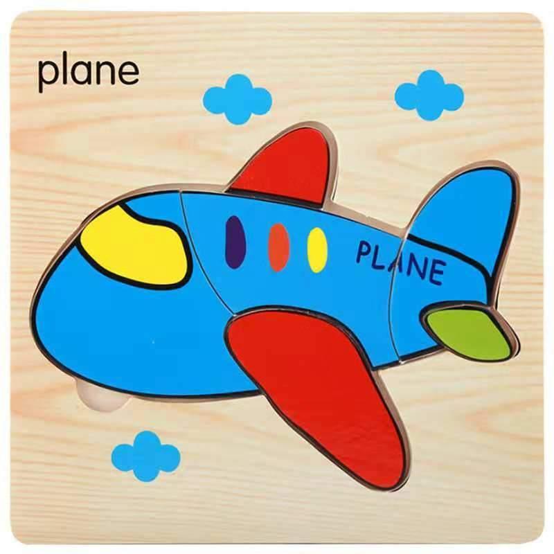 3D Wooden Children Interesting Puzzle Toys With Animals and Cars Exellent Puzzles Intelligence Kids Early Educational Toys For Children - BIG FRENCHIES